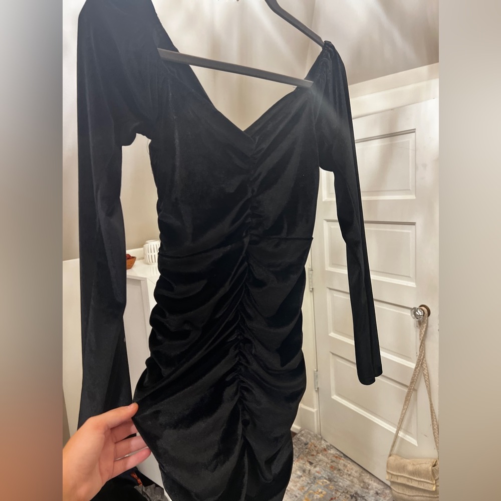 Black Velvet mini dress